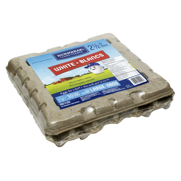 Burnbrae Farms Large Loose White Eggs, 2.5 Dozen
