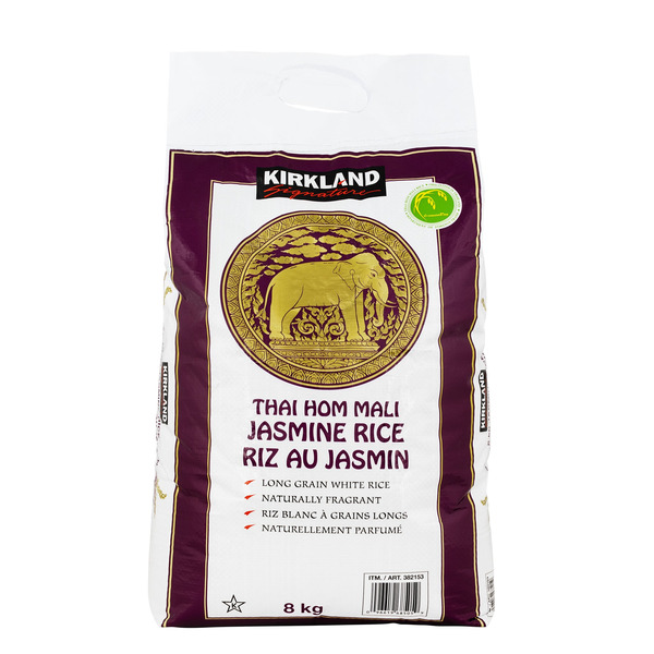 Kirkland Signature Thai Hom Mali Jasmine Rice, 8 kg