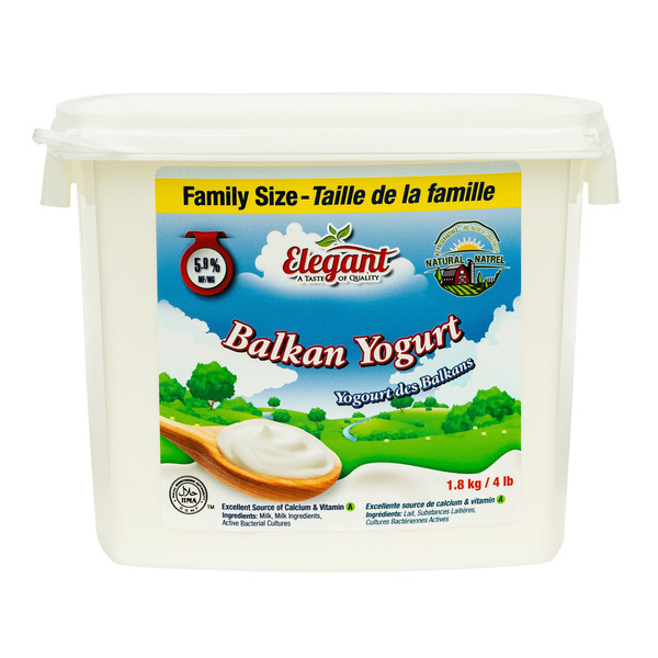 Elegant 5.9% Balkan-style Yogurt, 1.8 kg